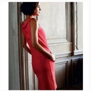 Boden Coral Sleeveless Dress